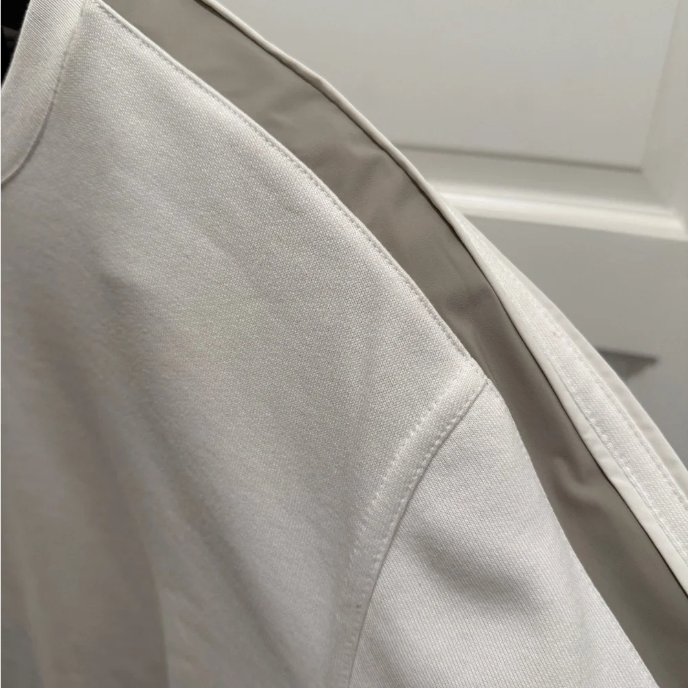 Hermes WHITE/GREY mens Run H crewneck sweatshirt